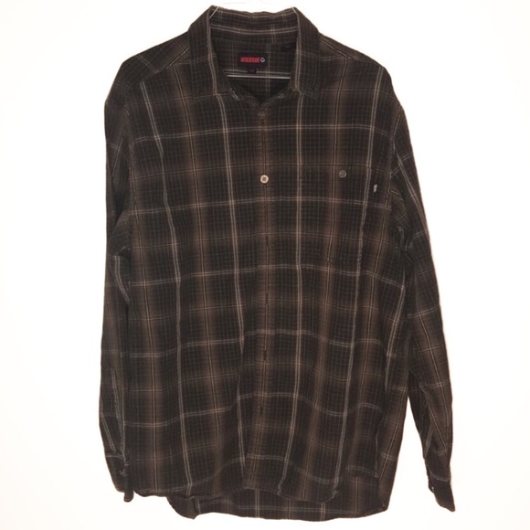 Wolverine Green And Dark Brown Flannel 